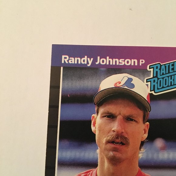 1989 Donruss Randy Johnson Rated Rookie Card RC #42 Error Baseball - Picture 2 of 10